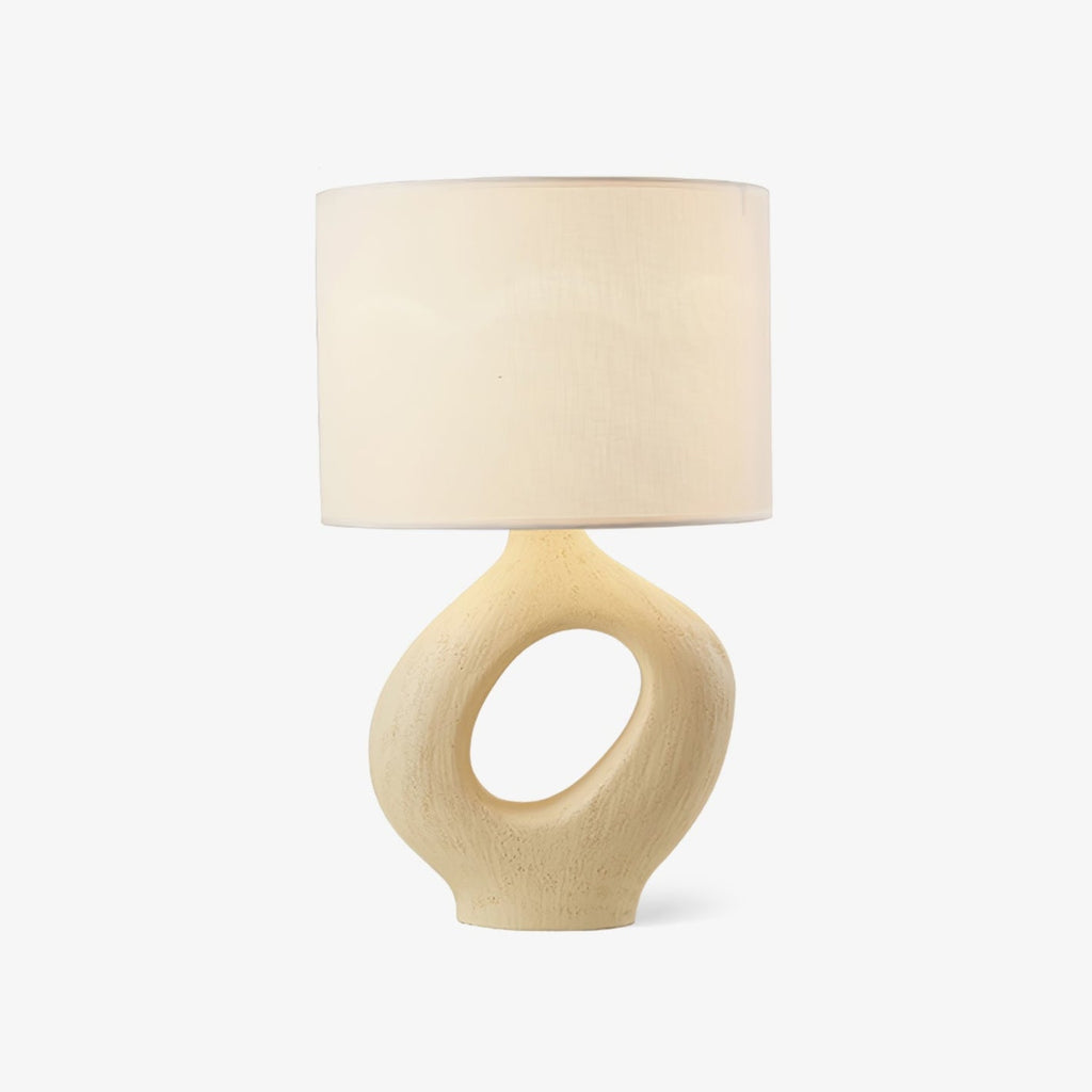 amara-sculptural-table-lamp-anzaz-Black & White Lampshade-1