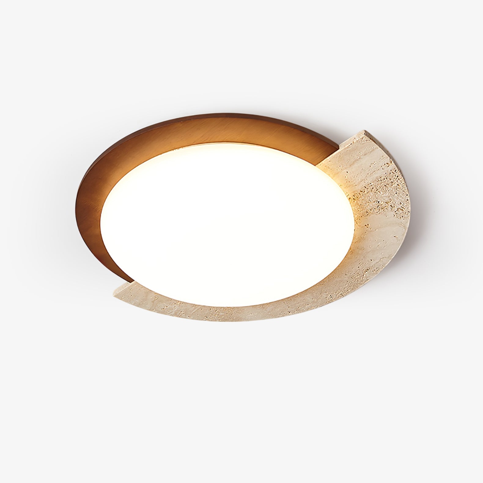 eclipse-halo-ceiling-lamp-anzaz-Yellow Travertine & Walnut Color-1