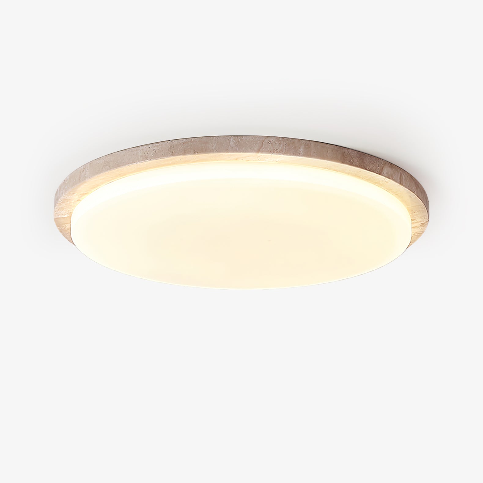 terra-round-ceiling-light-anzaz-Yellow Travertine & White-1