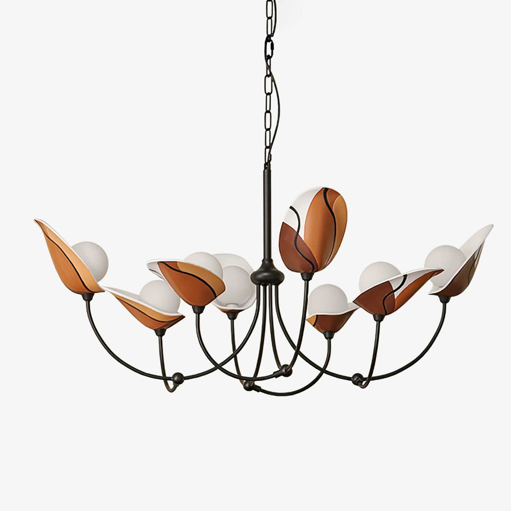 florea-bloom-chandelier-anzaz-Orange & White-1