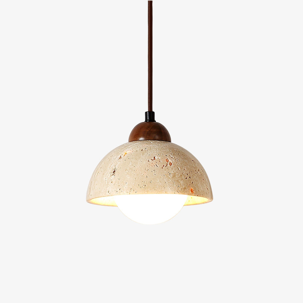 terralume-dome-pendant-lamp-anzaz-Yellow Travertine-1