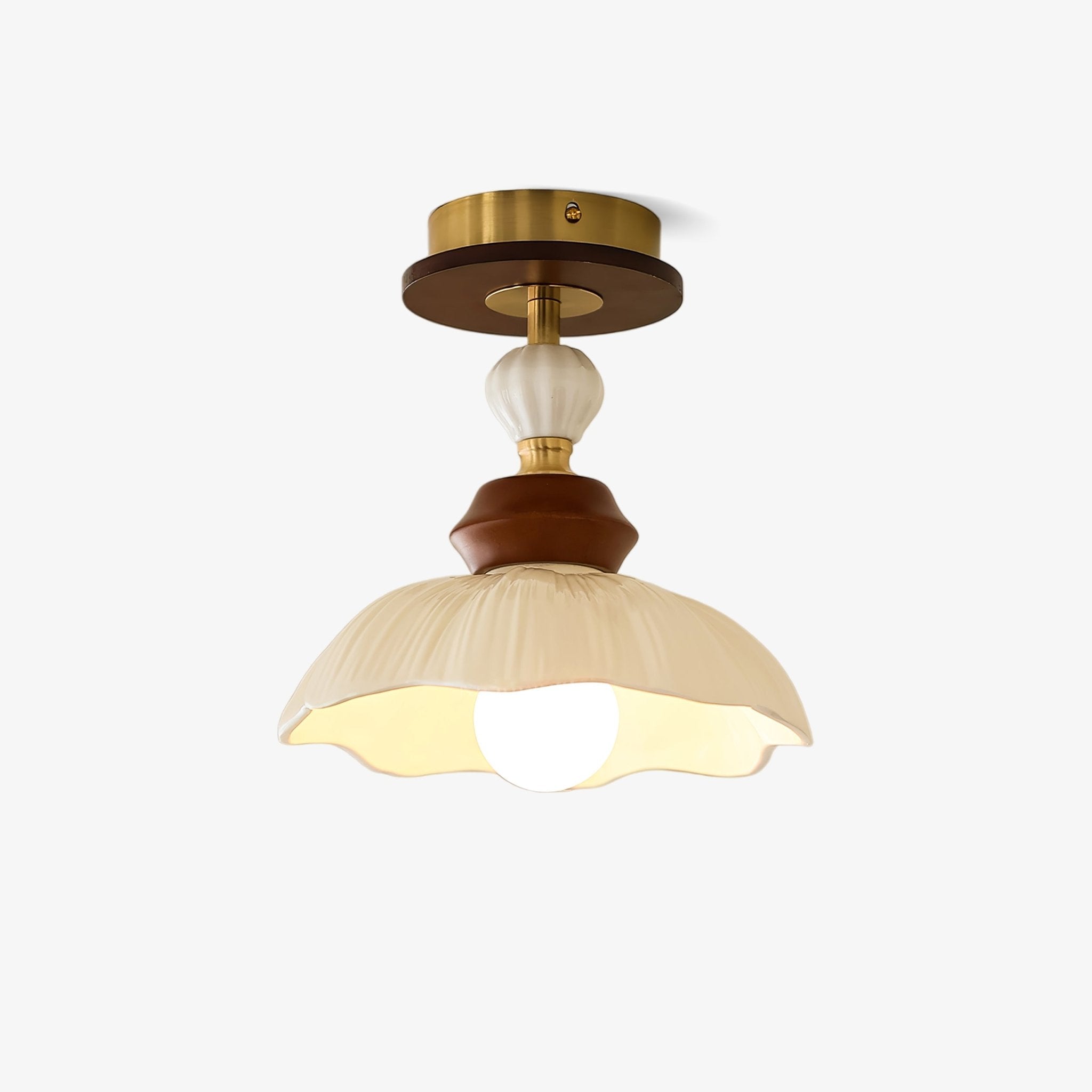 petal-bloom-ceiling-lamp-anzaz-Walnut Wood & Gold & White-1