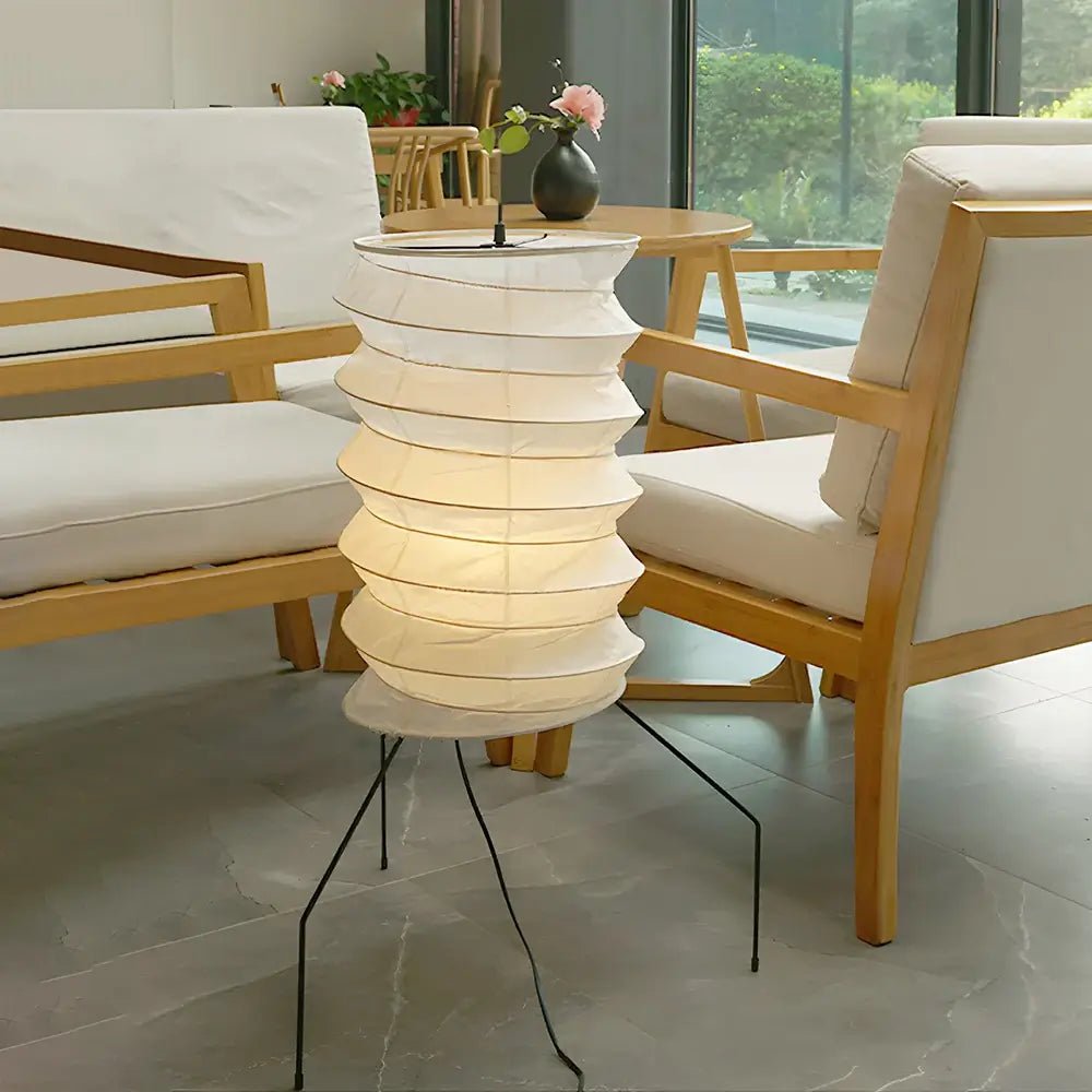 kaze-origami-floor-lamp-anzaz-White & Black-2