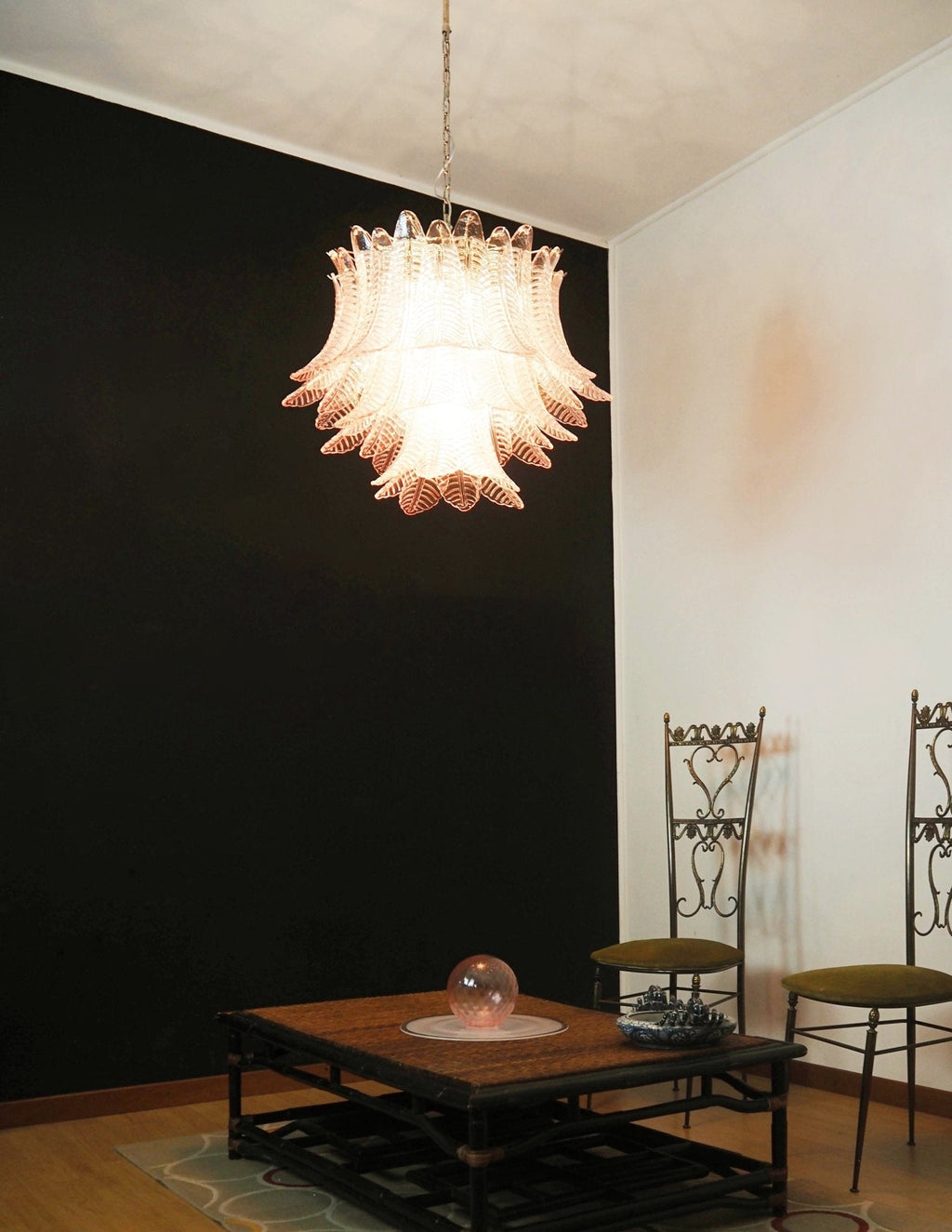 murano-pink-glass-leaf-chandelier-anzaz--11