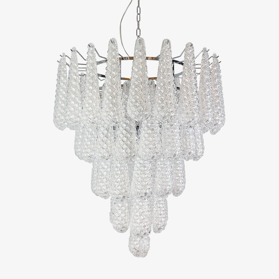 murano-glass-droplet-chandelier-anzaz-White Glass & Nickel-1