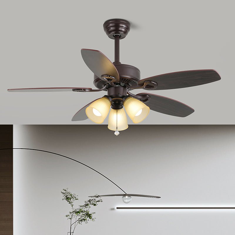lily-bloom-ceiling-fan-light-anzaz-Walnut Wood-4