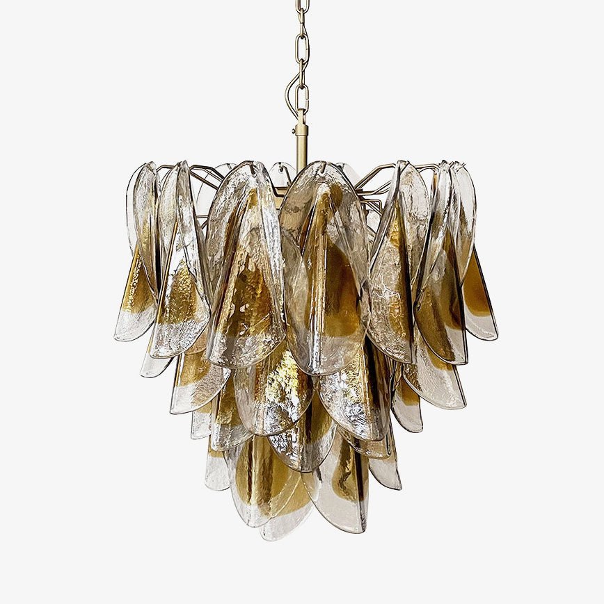 isabella-murano-chandelier-anzaz-Amber & Gold-1