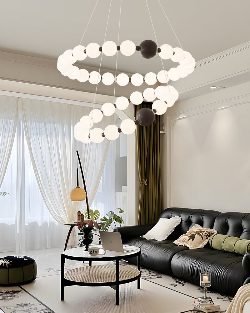 celestial-bead-ring-chandelier-anzaz-Coffee & White-4