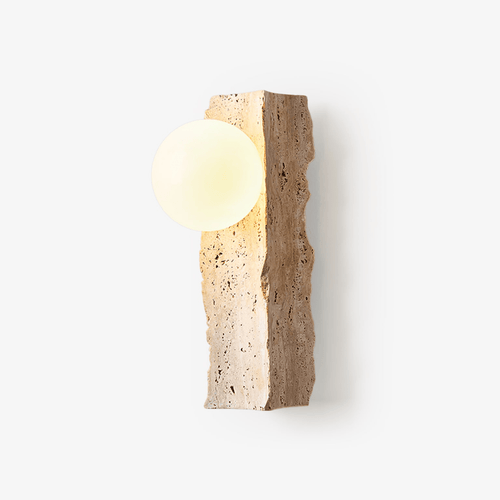 aureum-wall-sconce-anzaz-Yellow Travertine & White-1