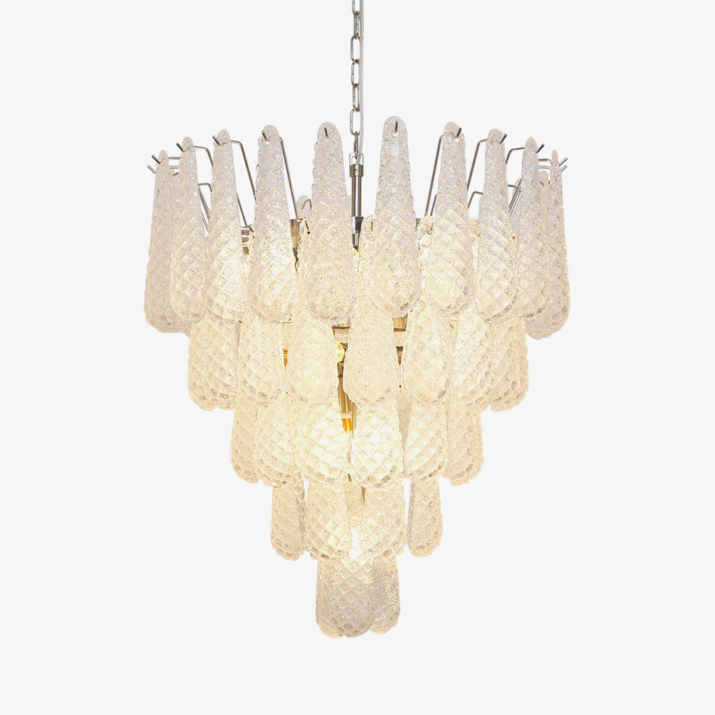 murano-glass-dewdrop-chandelier-anzaz-Nickel & White-1