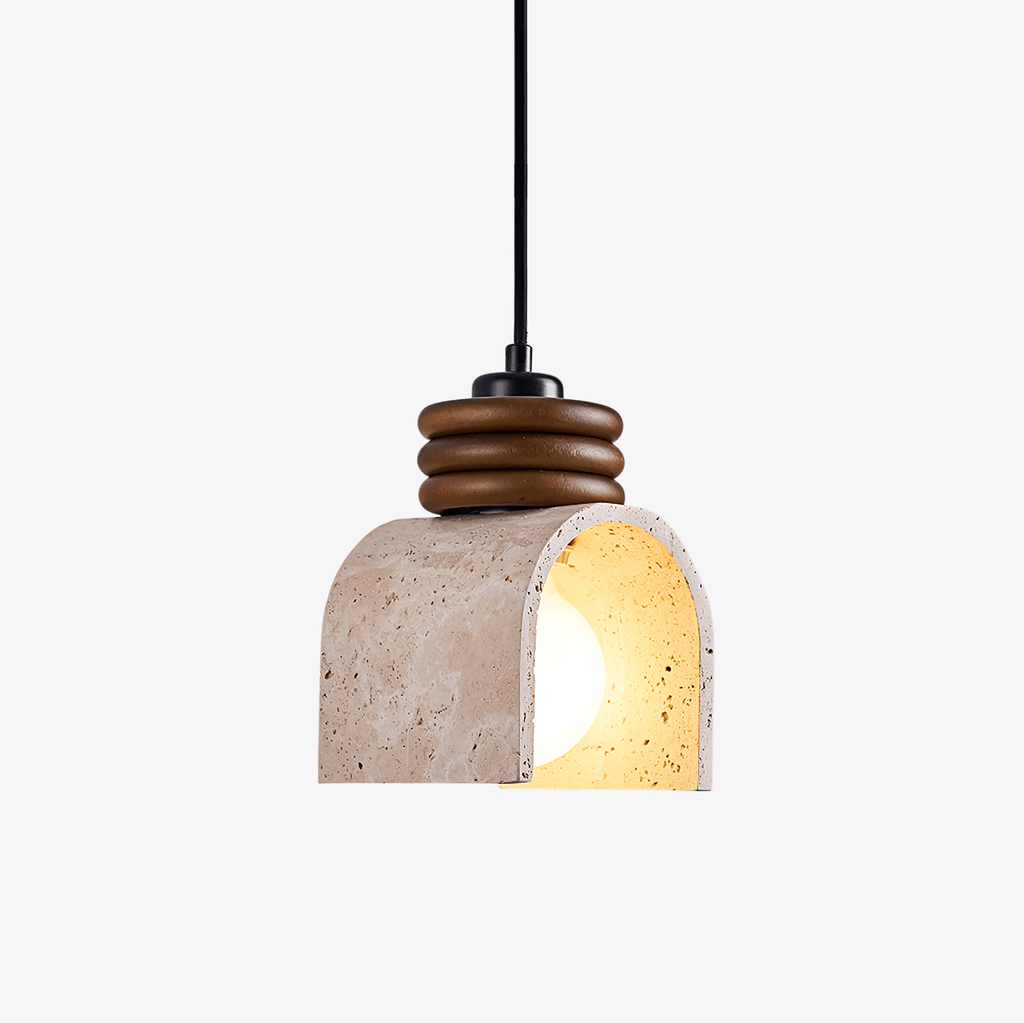 rondara-pendant-light-anzaz-Walnut Wood & Yellow Travertine-1