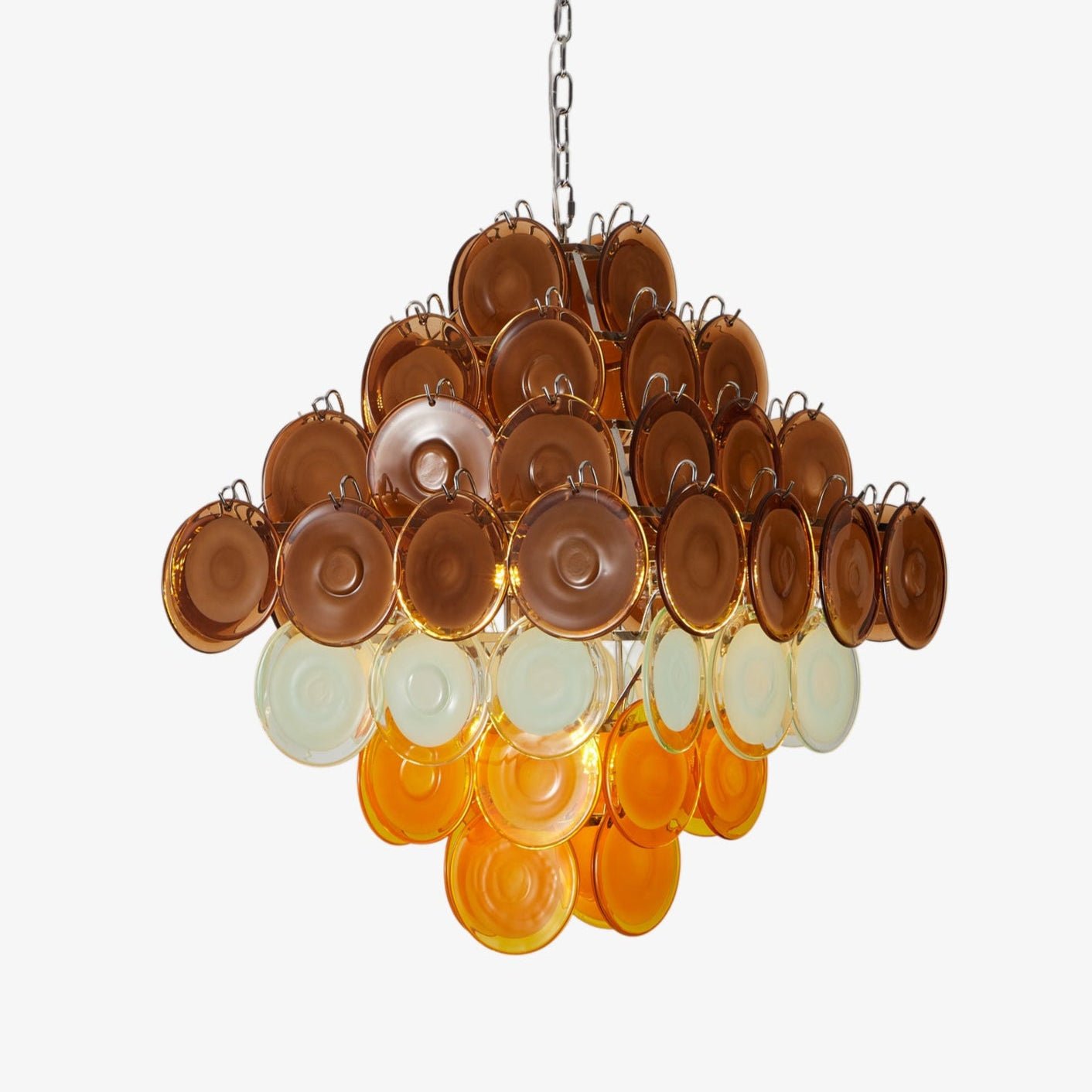 retro-glass-disc-chandelier-anzaz-Nickel & Brown & Orange-1