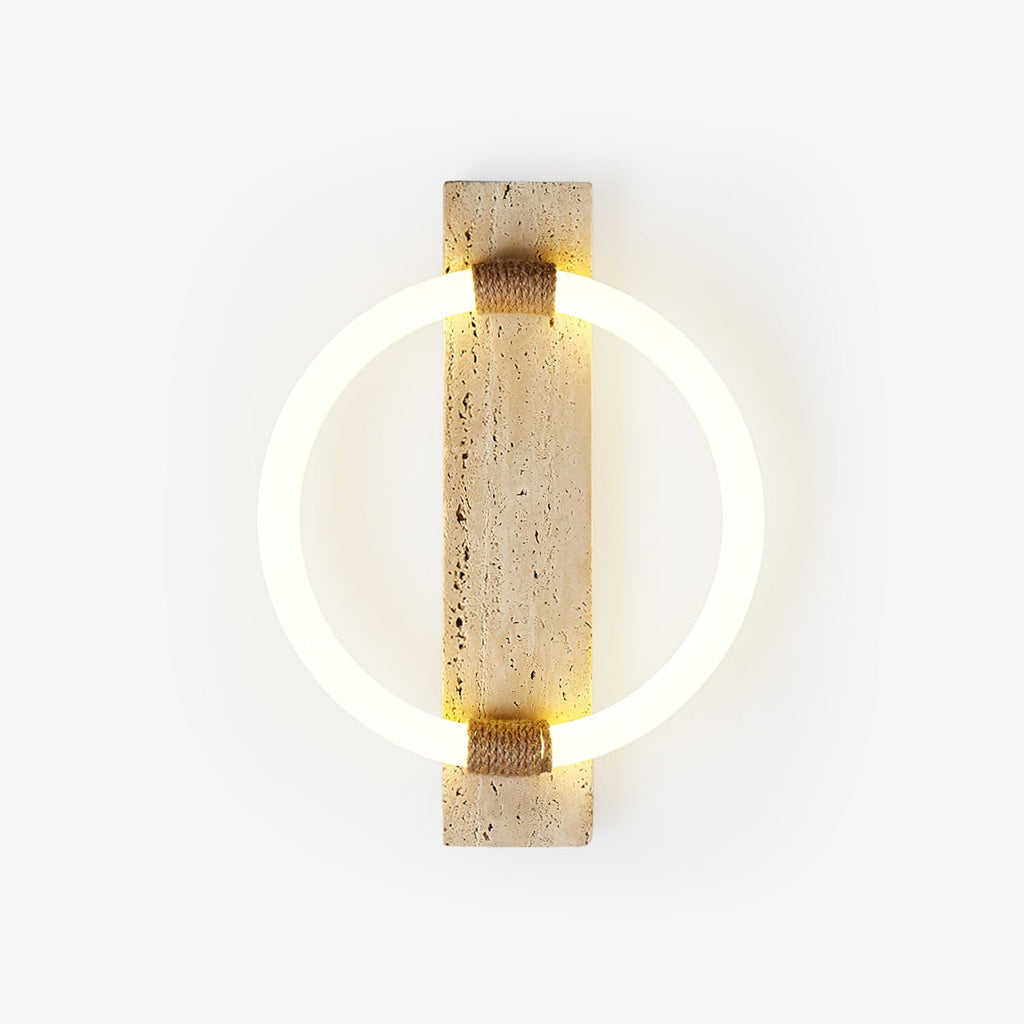 niva-sconce-anzaz-Yellow Travertine & White-1