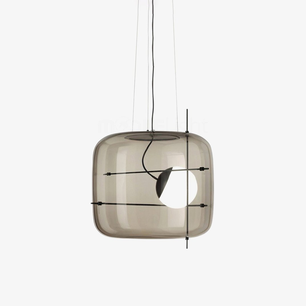 plot-glass-pendant-light-anzaz-Smoke grey & Black-1