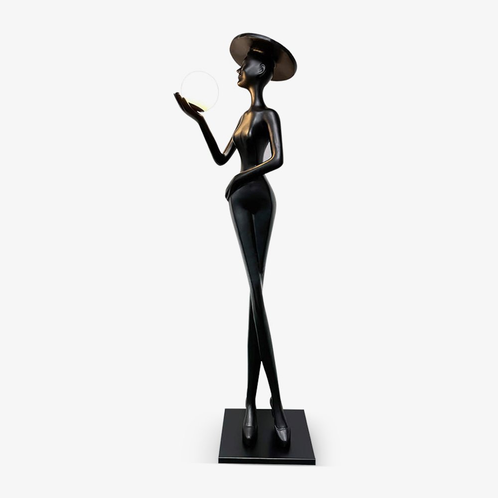 sophia-elegance-sculpture-floor-lamp-anzaz-Black & White ball-1