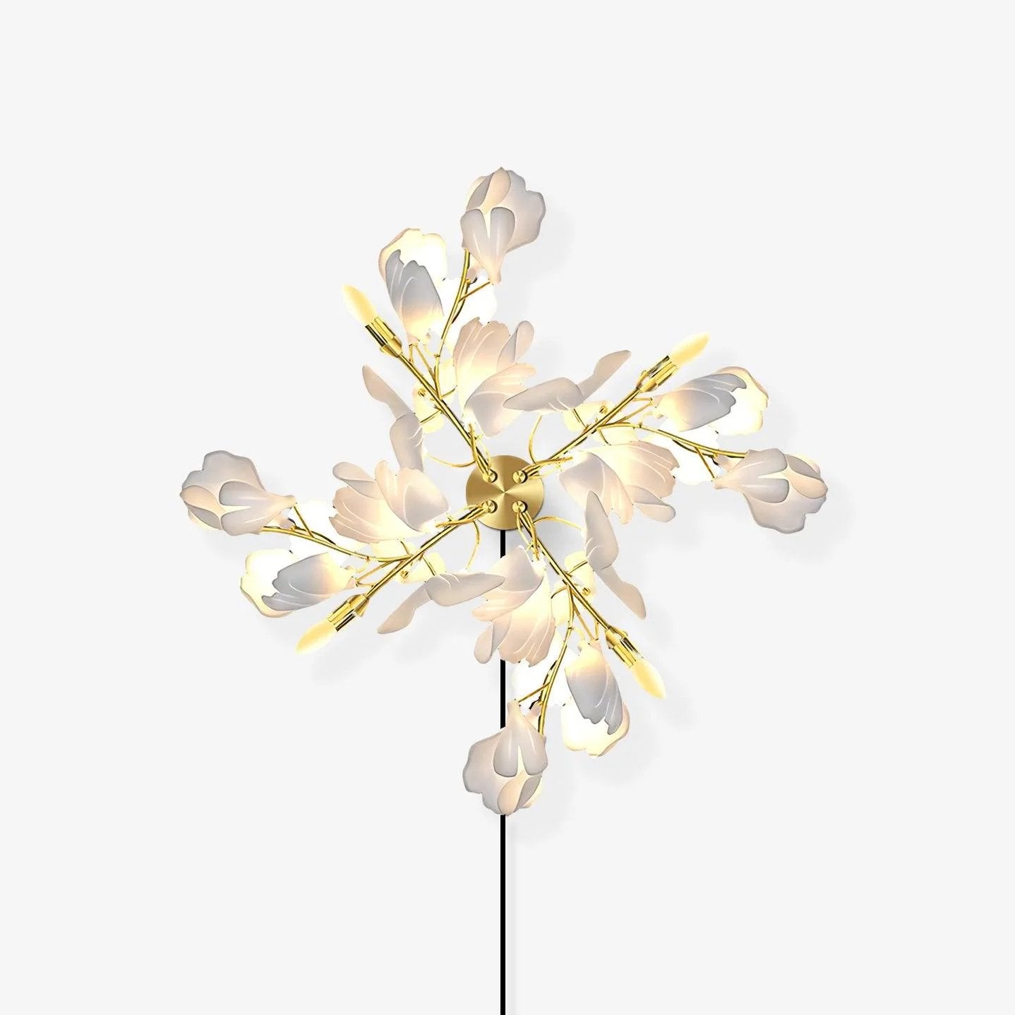 gingko-flowers-plug-in-wall-lamp-anzaz-Gold & White-1