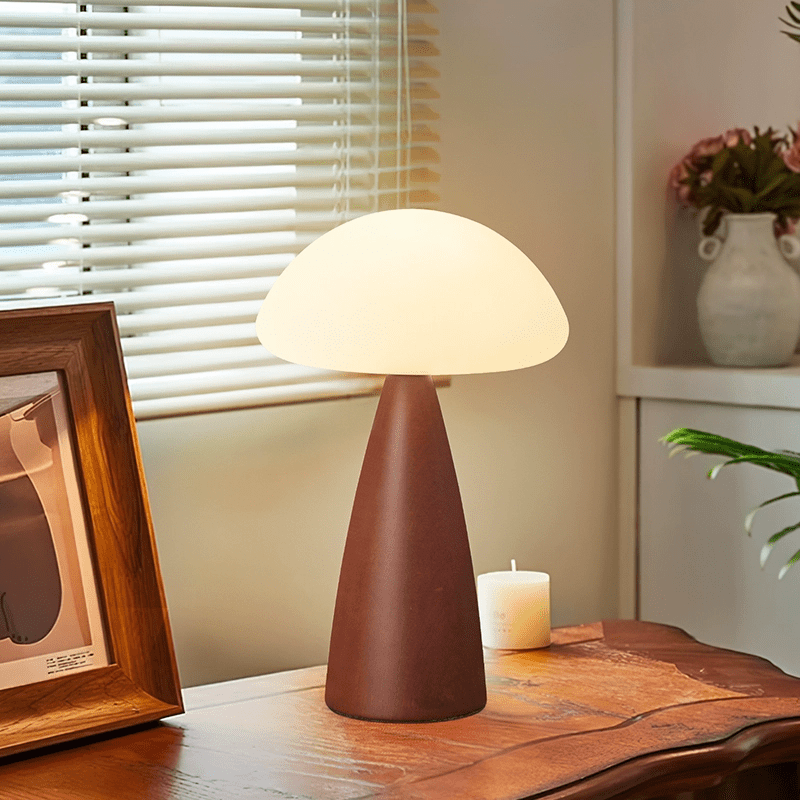 clara-mushroom-table-lamp-anzaz-Walnut Color & White-4