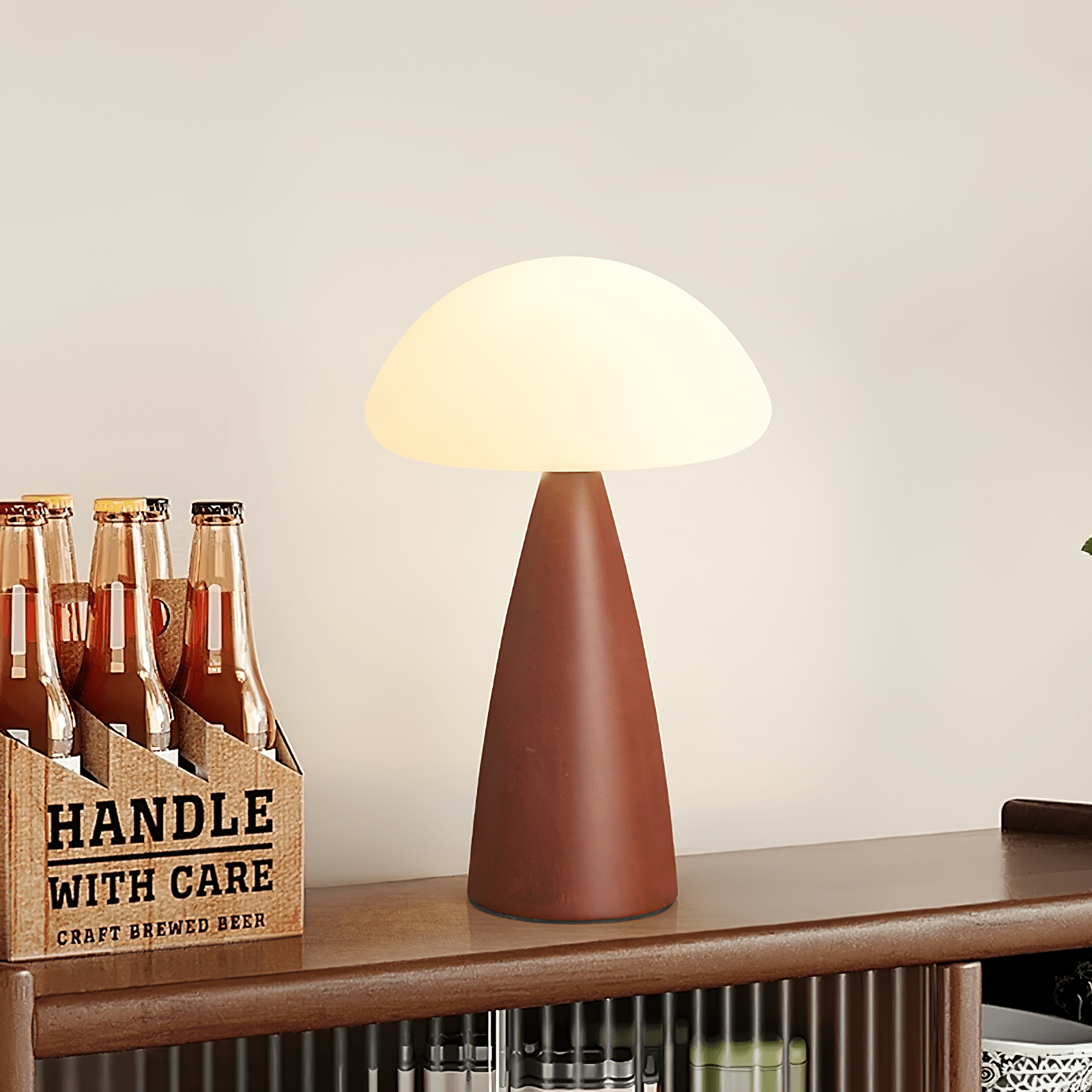 clara-mushroom-table-lamp-anzaz-Walnut Color & White-2