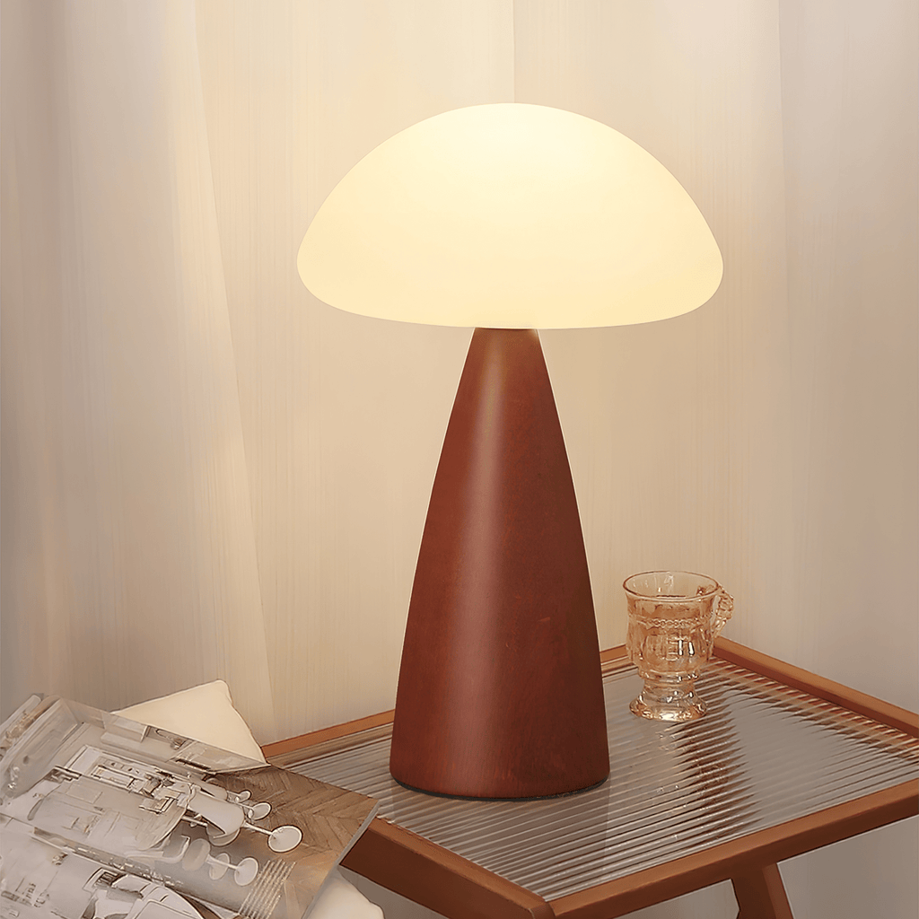 clara-mushroom-table-lamp-anzaz-Walnut Color & White-3