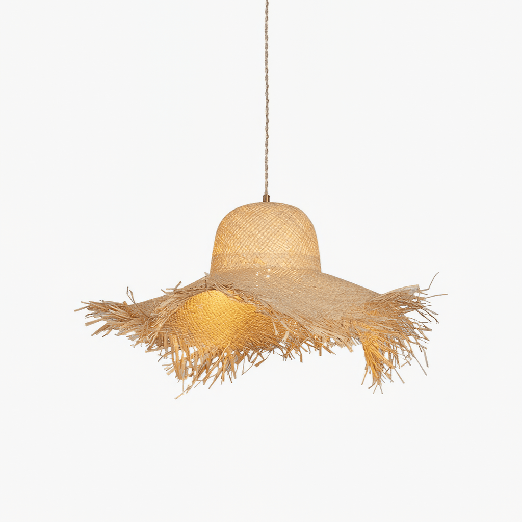 rattan-straw-hat-pendant-light-anzaz-Natural rattan-1