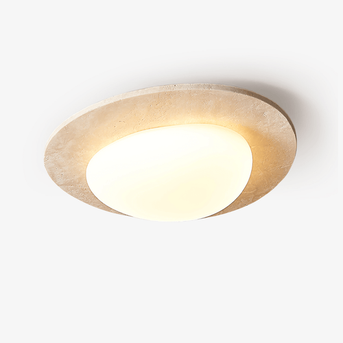 aurora-stone-ceiling-light-anzaz-Yellow Travertine & White-1