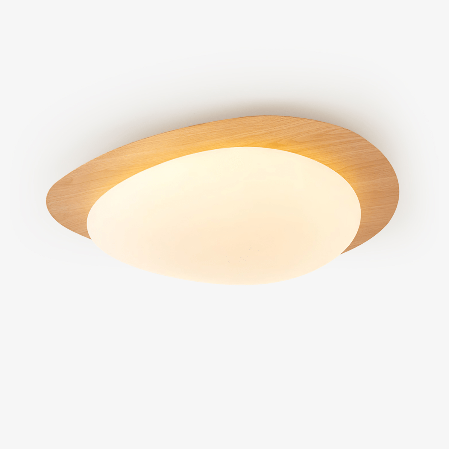 pebble-metal-ceiling-light-anzaz-Artistic Walnut Grain Effect-1