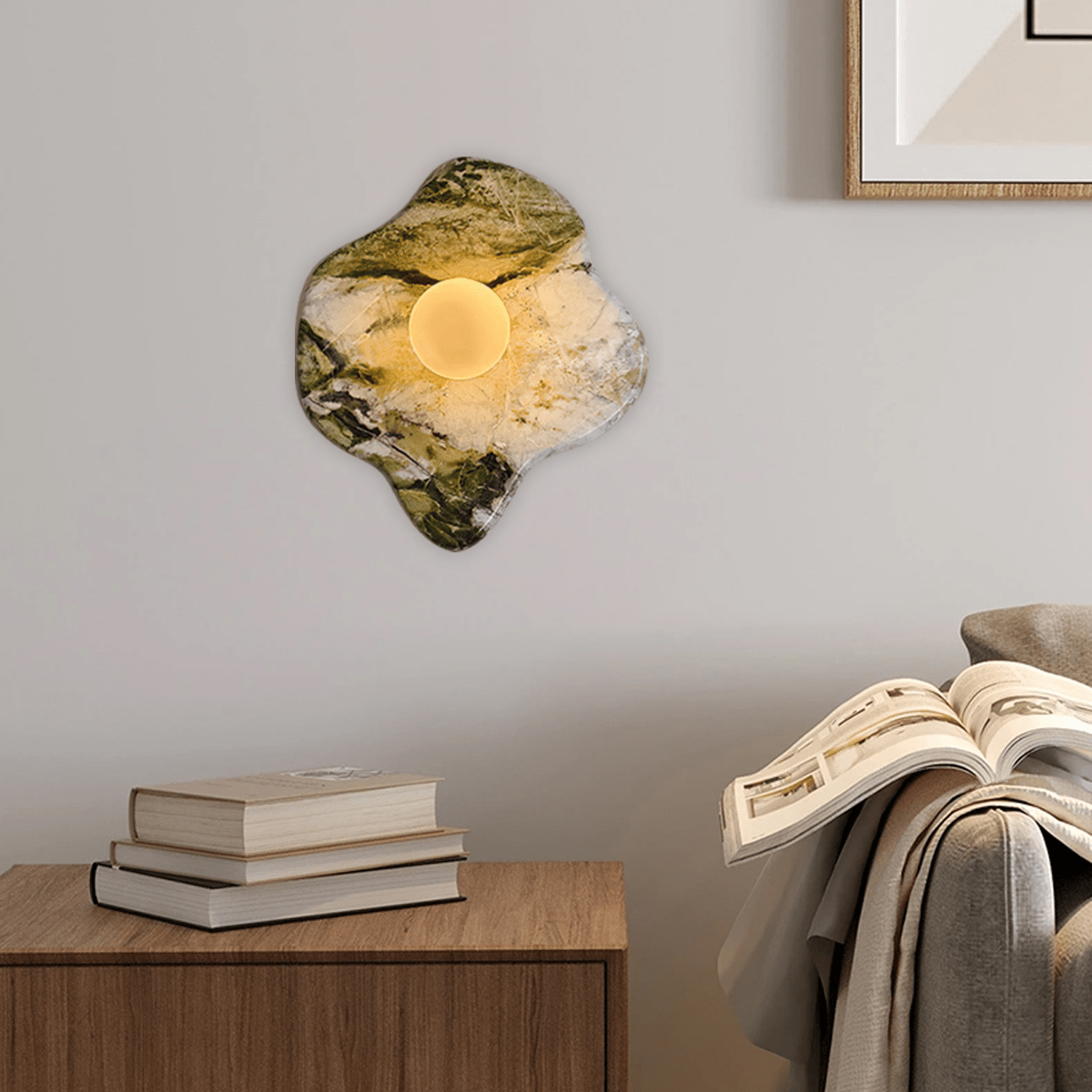 emma-marble-wall-lamp-anzaz-Green and white stripes-2
