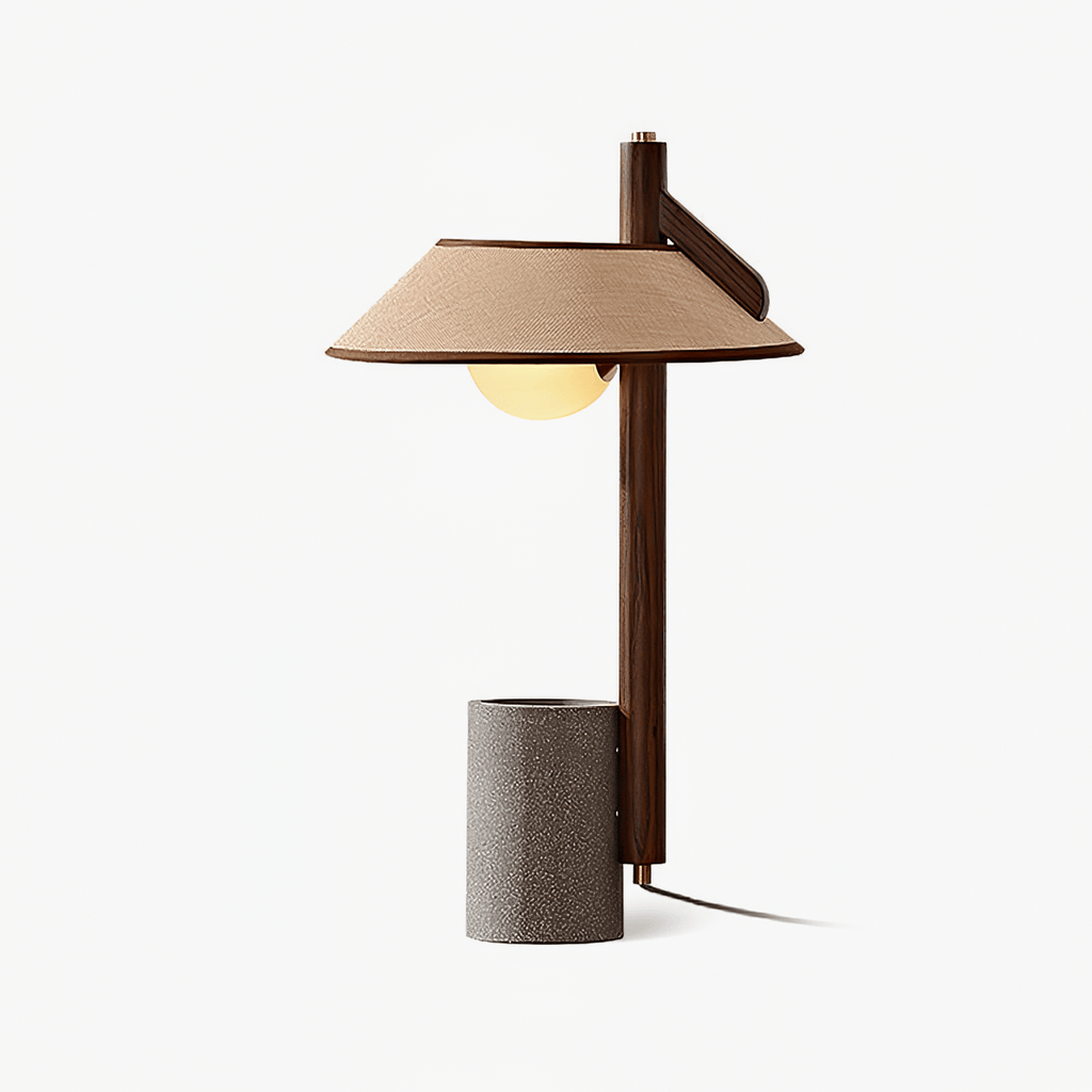 pinnacle-table-lamp-anzaz-Walnut color & Beige-1
