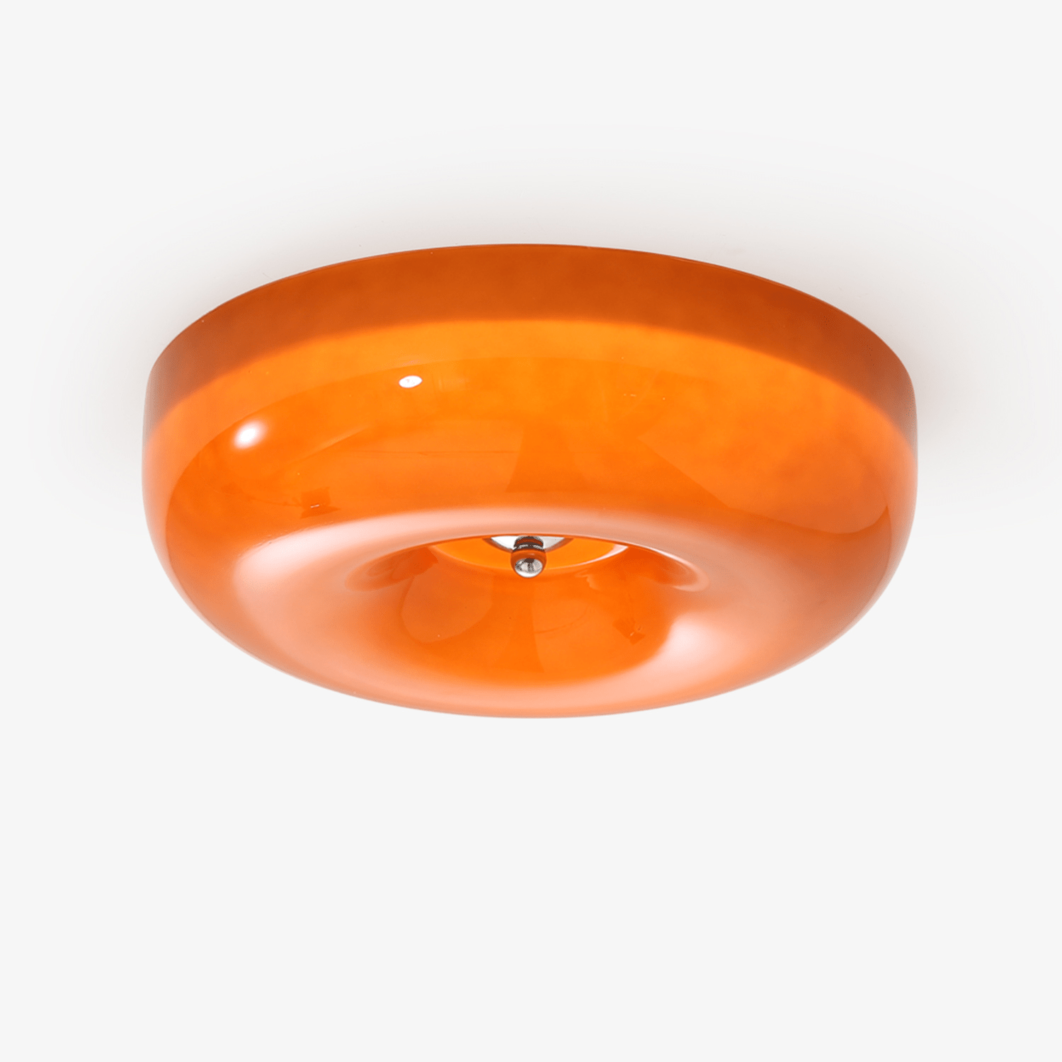 swirl-glass-ceiling-lamp-anzaz-White & Chrome-1