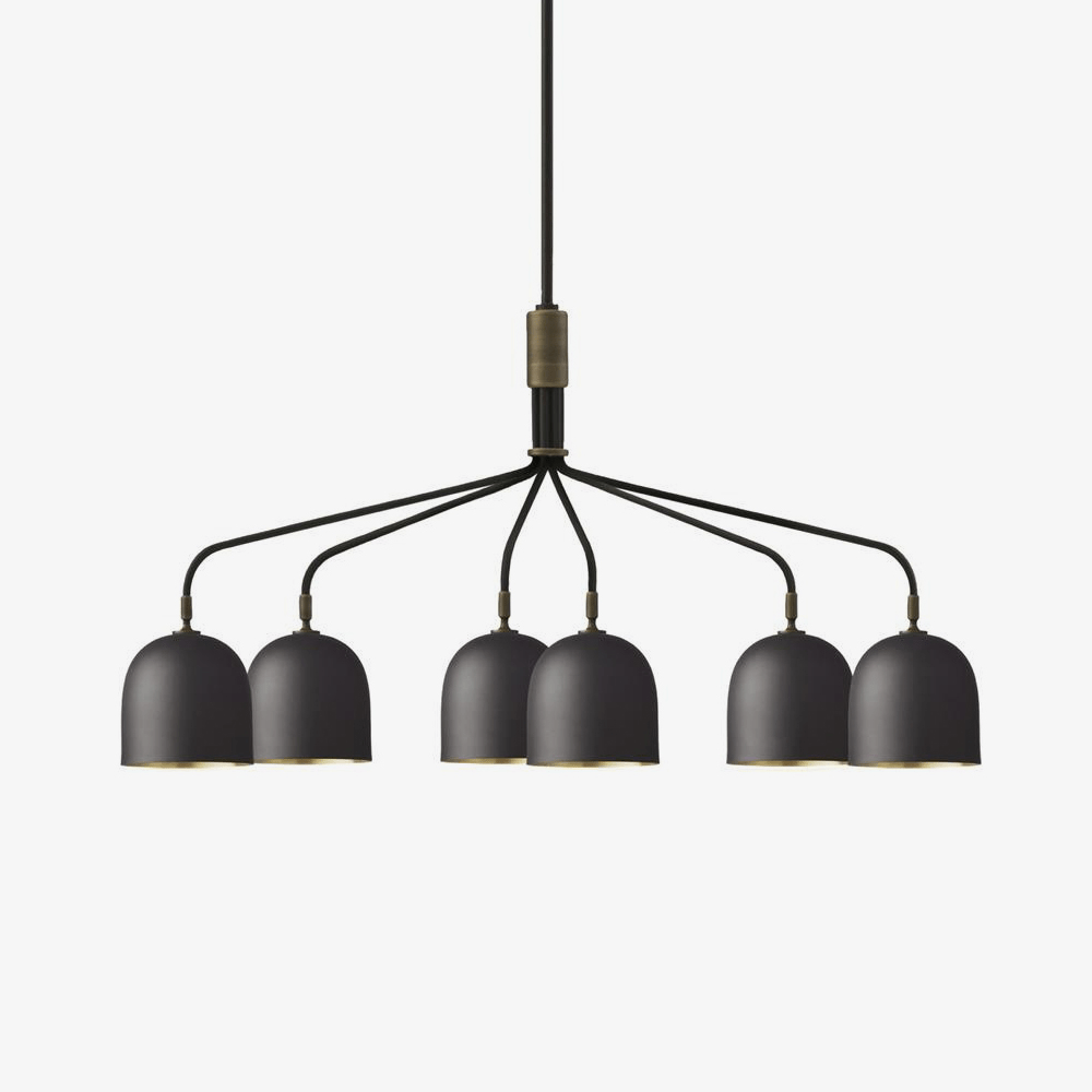 howard-chandelier-anzaz-Black & Metal Lampshade-1