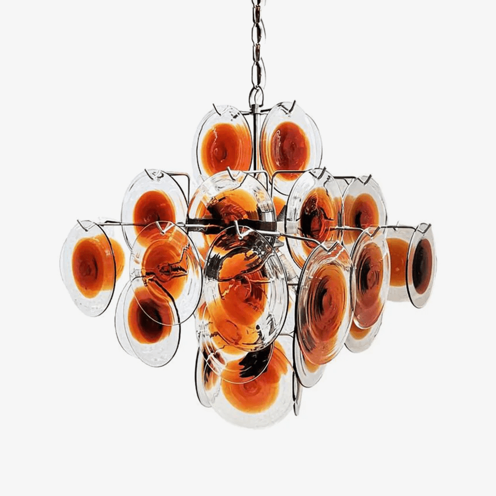 mazzega-vistosi-murano-chandelier-anzaz-Nickel & Dark brown + Light brown glass-1