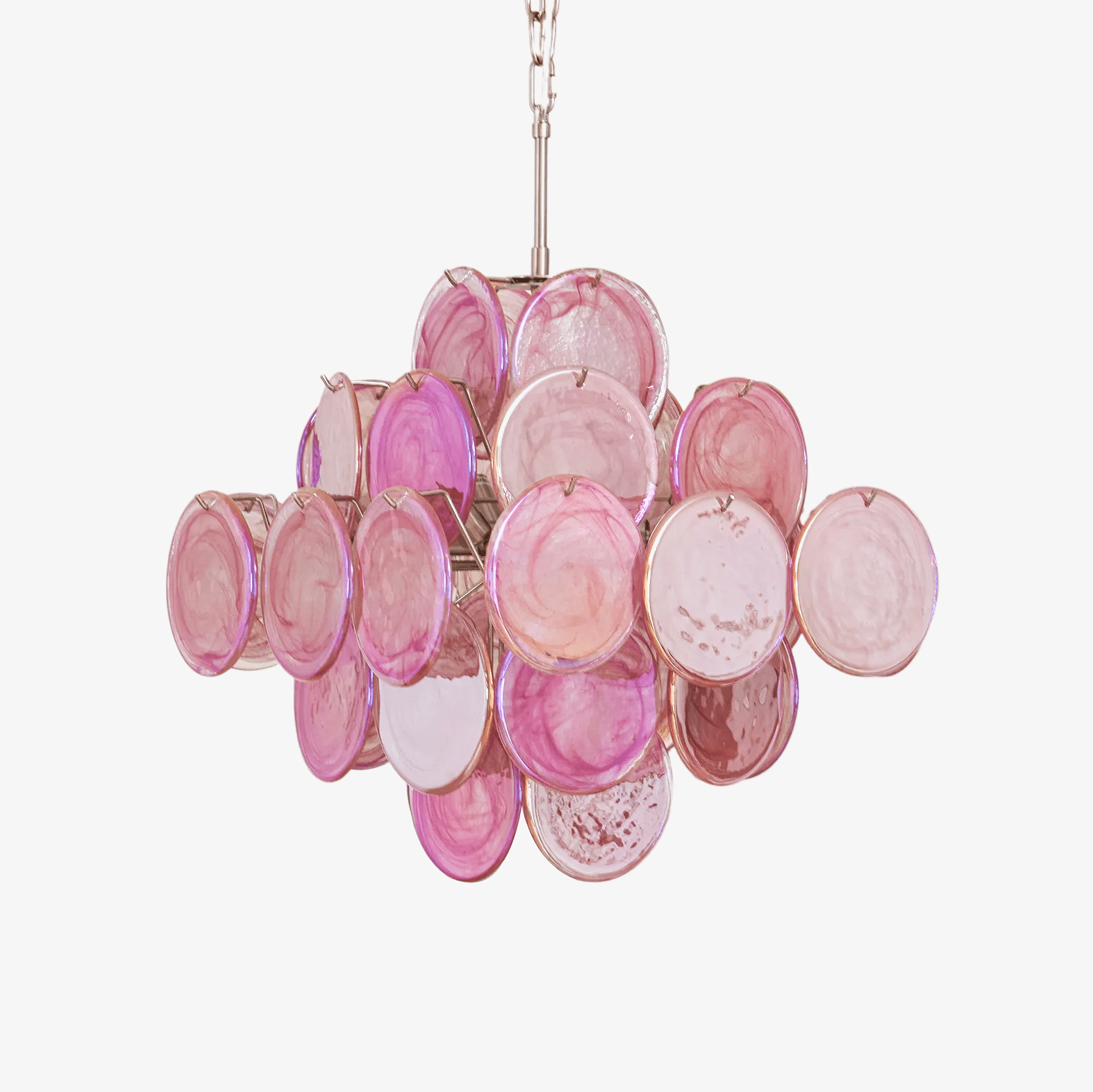 aurelia-pink-murano-glass-chandelier-anzaz-Pink Iridescent Glass & Nickel-1