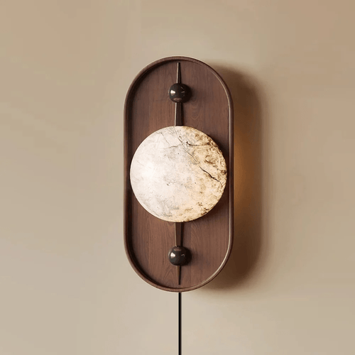 bezel-plug-in-wall-lamp-anzaz-Walnut Color & White (Warm Light)-2