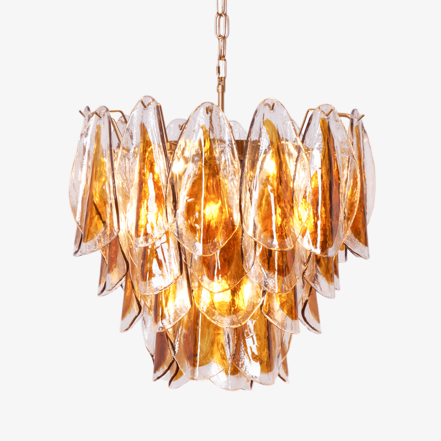solviva-murano-glass-chandelier-anzaz-Amber & Clear & Gold-1