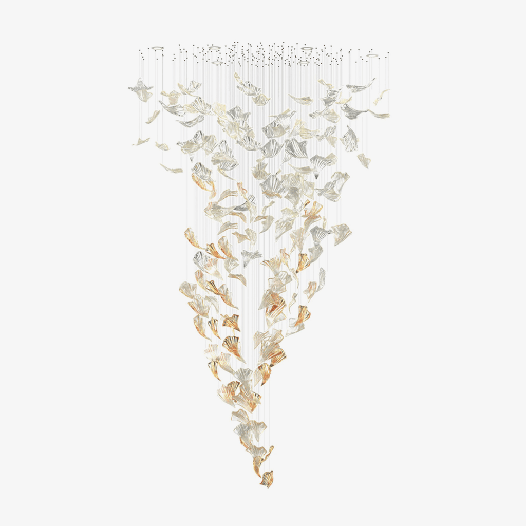 flamenco-chandelier-anzaz-Amber & Clear（No Ceiling Plate）-1