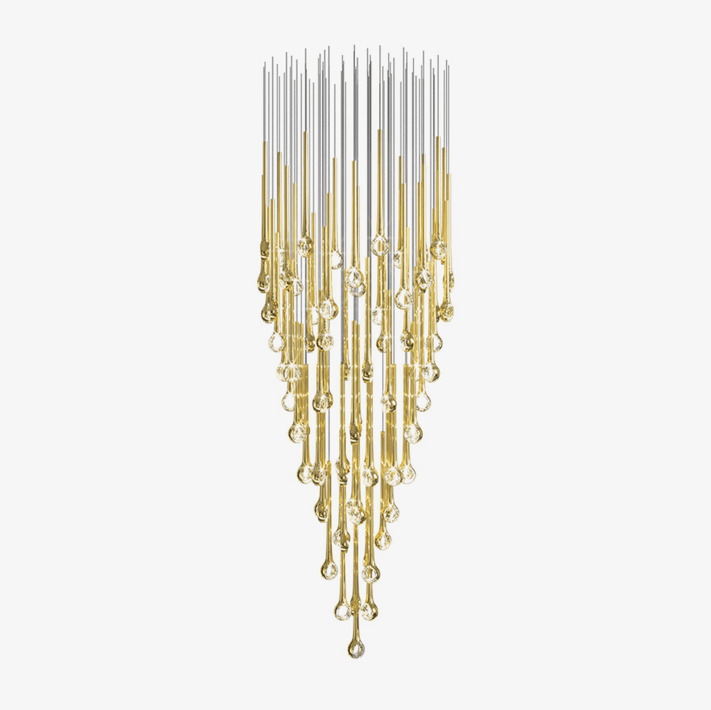 eyelet-chandelier-anzaz-Gold（ No Ceiling Plate）-1