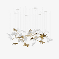 vine-chandelier-anzaz-Gold & White（Warm Light）-1