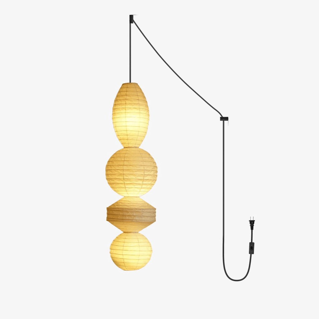 ori-lantern-series-swag-pendant-lamp-anzaz-White & White Wire-1