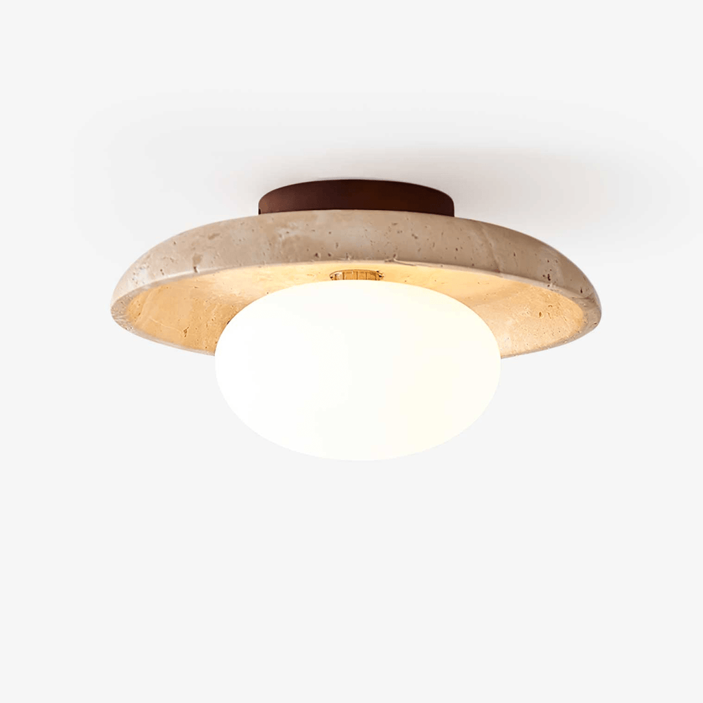 lunaro-travertine-ceiling-lamp-anzaz-Yellow Travertine & White-1