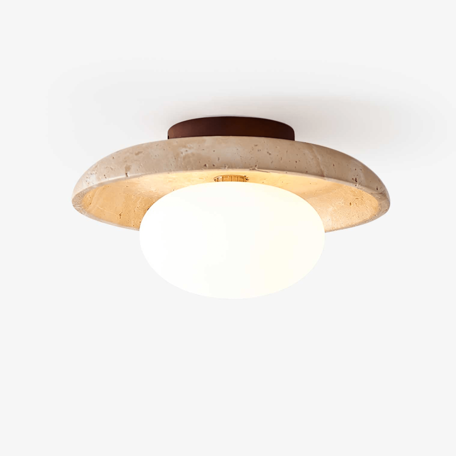 lunaro-travertine-ceiling-lamp-anzaz-Yellow Travertine & White-1