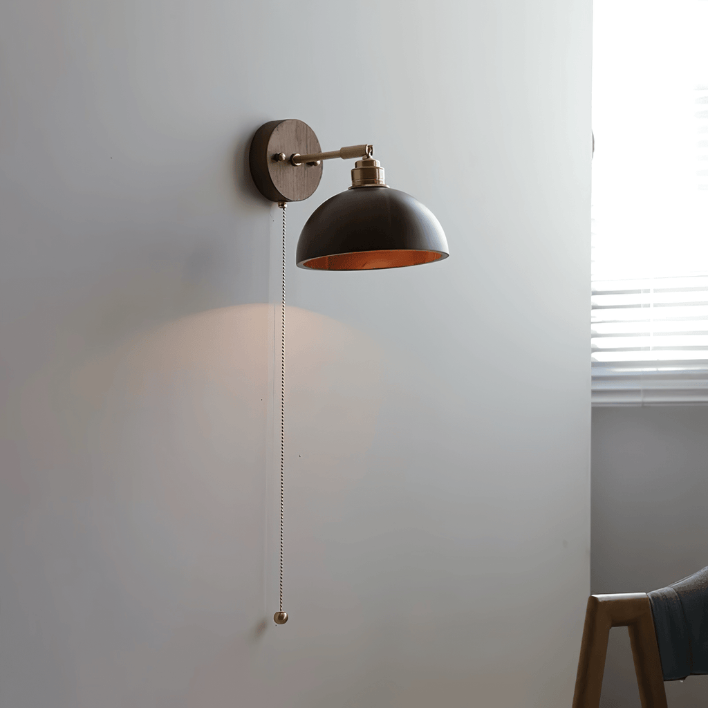 rhett-pull-wall-lamp-anzaz-Brass & Walnut Wood-2