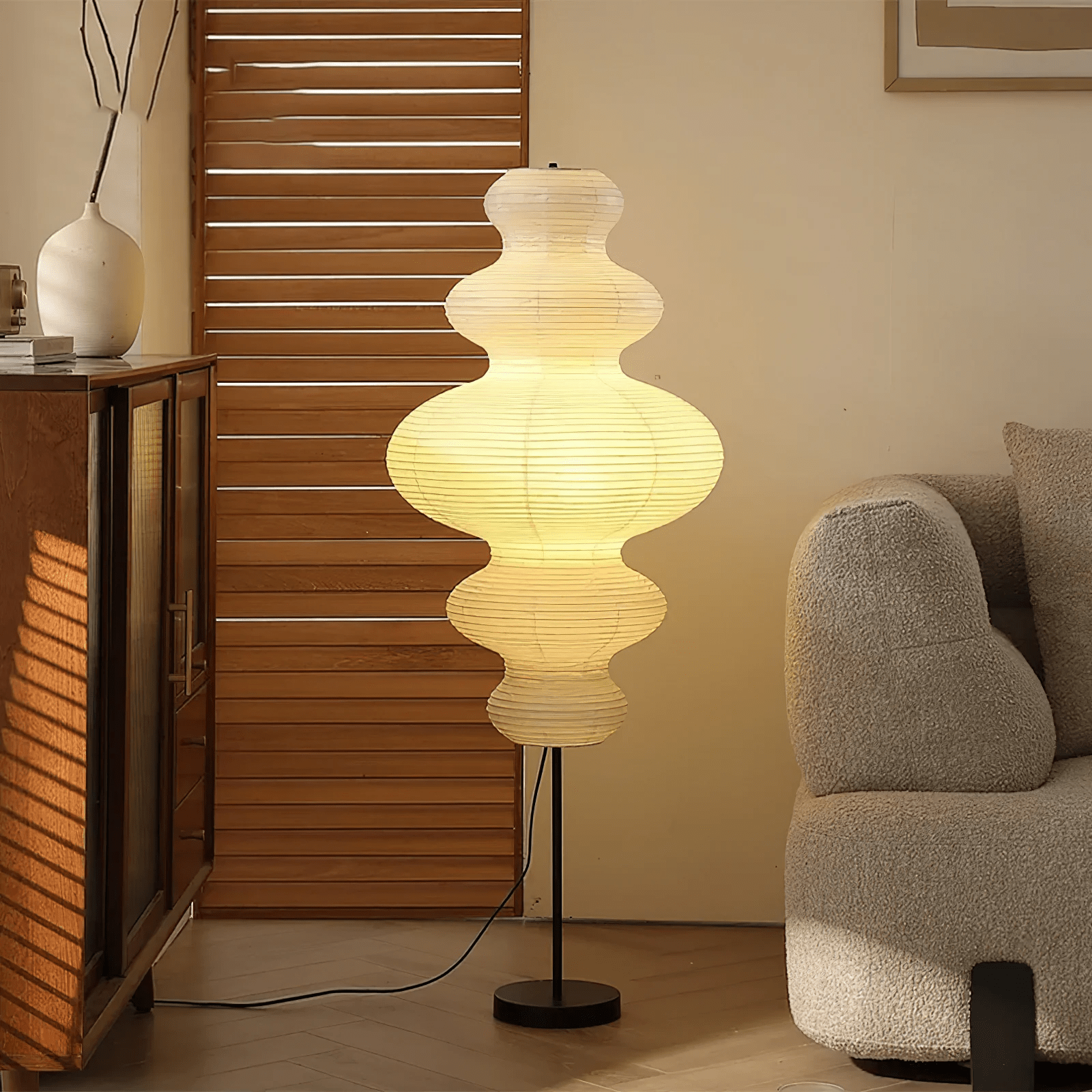 akari-juni-floor-lamp-anzaz-Black & White-2
