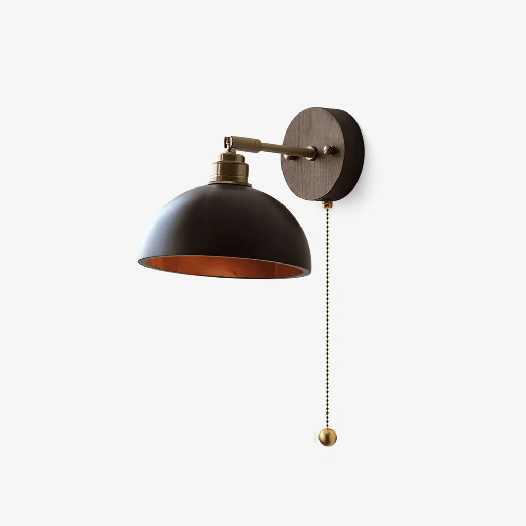 rhett-pull-wall-lamp-anzaz-Brass & Walnut Wood-1