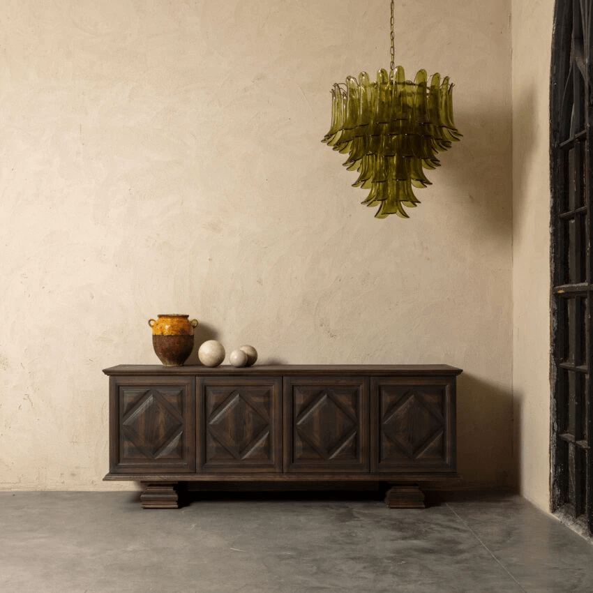 green-petalo-chandelier-anzaz-Nickel & Green-2