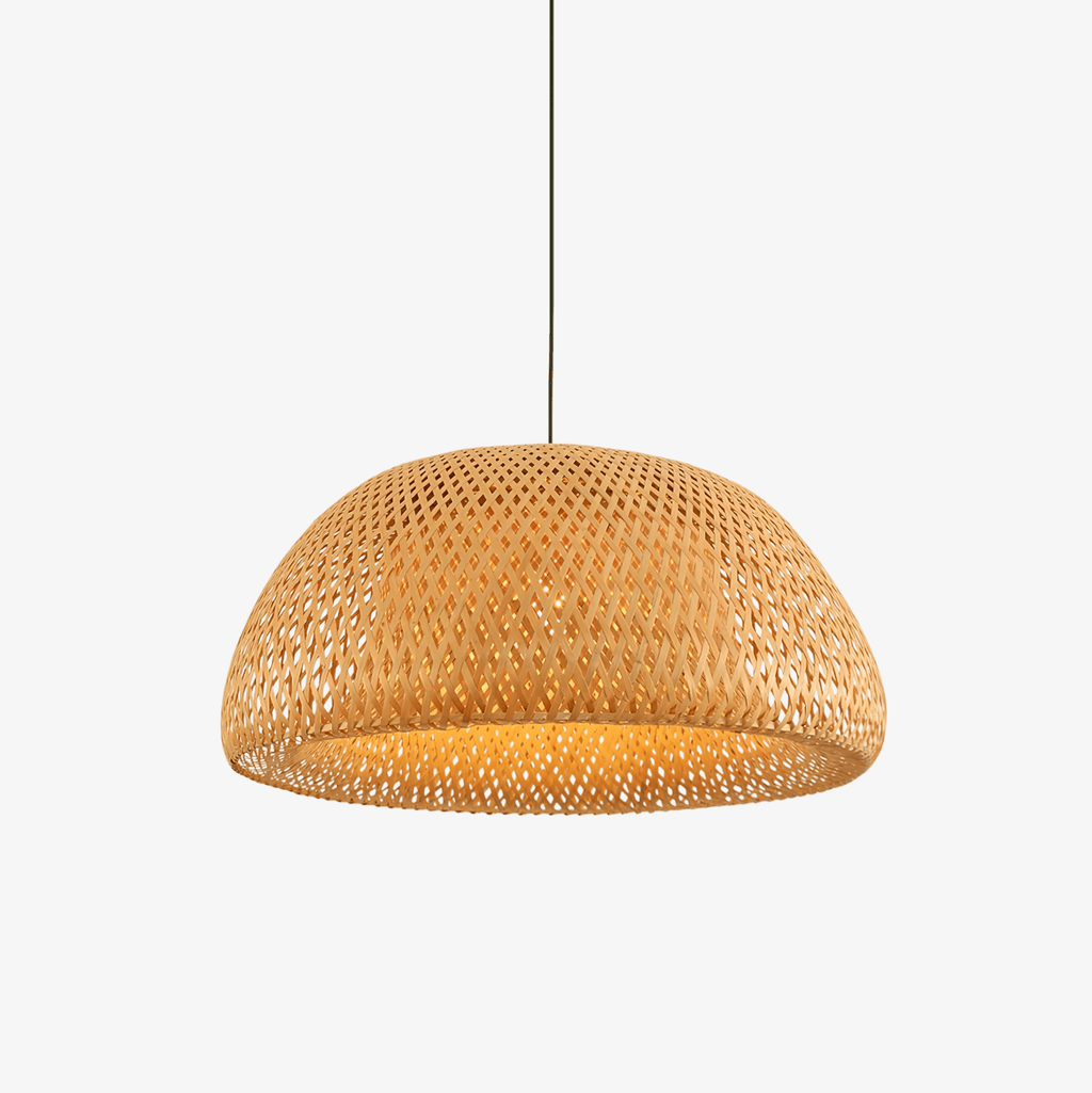 zenith-bamboo-pendant-light-anzaz-Chrome & Natural rattan-1