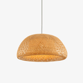 zenith-bamboo-pendant-light-anzaz-Chrome & Natural rattan-1