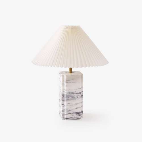 bianca-marble-table-lamp-anzaz-White Lampshade & White Marble-1