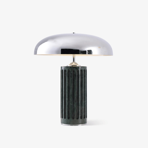 aurelio-dome-table-lamp-anzaz-White & Chrome-1