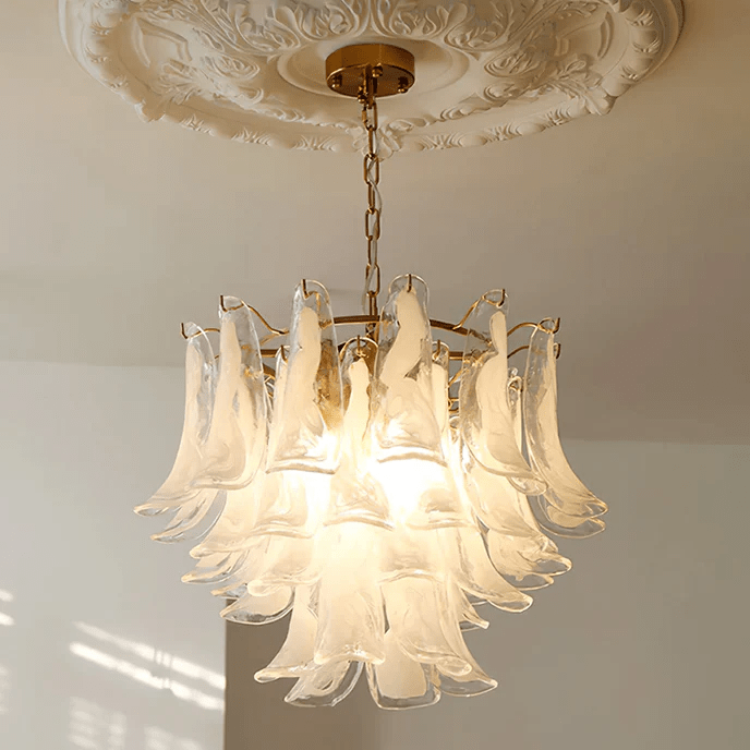 murano-transparent-glass-petals-chandelier-anzaz-Amber-31