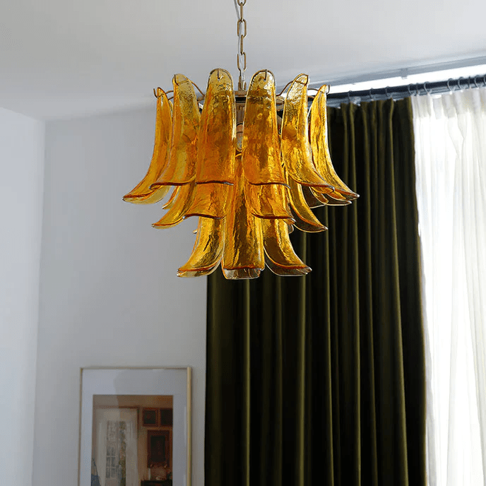 murano-transparent-glass-petals-chandelier-anzaz-Light Brown Cloud-33